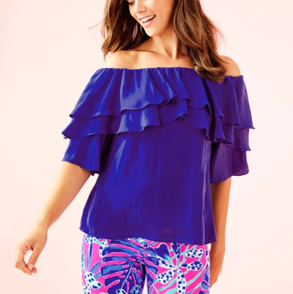 NWT Lilly Pulitzer, Haylee Top, off-the-shoulder top